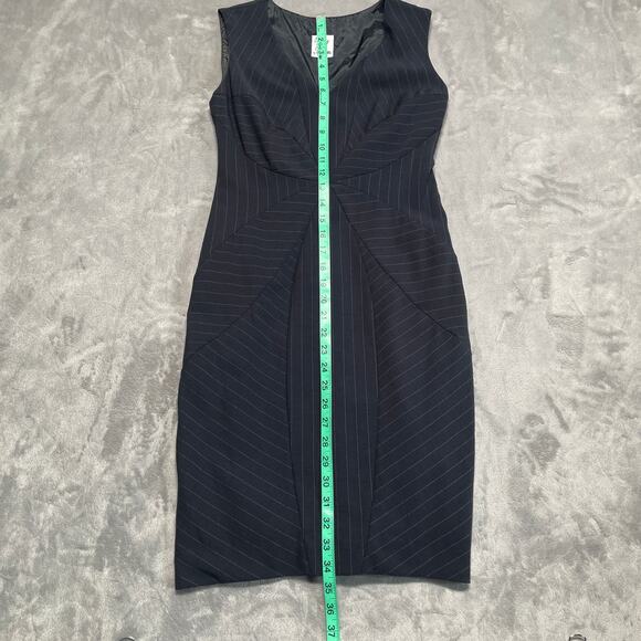 Moschino Cheap and Chic Dress Women XS Small Dark Blue Wool Blend Career Classic - Picture 11 of 15